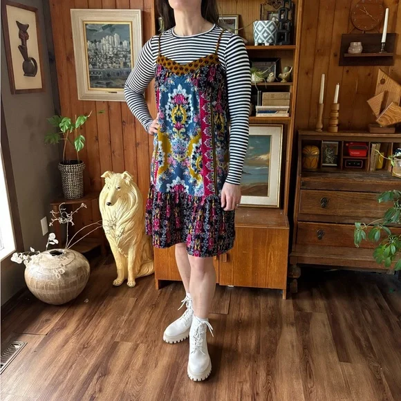 Anthropologie Zadie Velvet Dress Size M - Picture 3 of 6